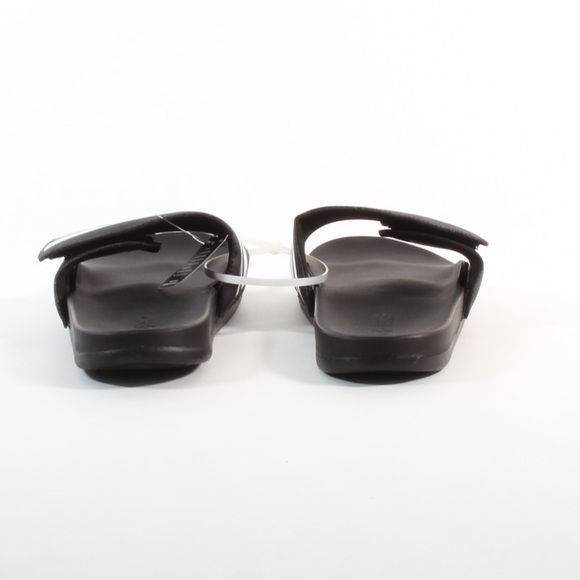 Men’s Adidas Comfort Slides Sandals Black White - Picture 6 of 8